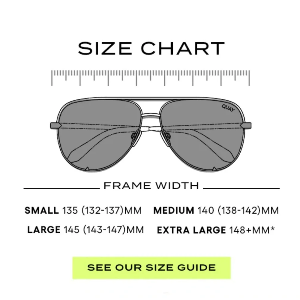 QUAY Hot Take Sunglasses Gold Frame Smoke Gradient Lenses Square Aviators Unisex